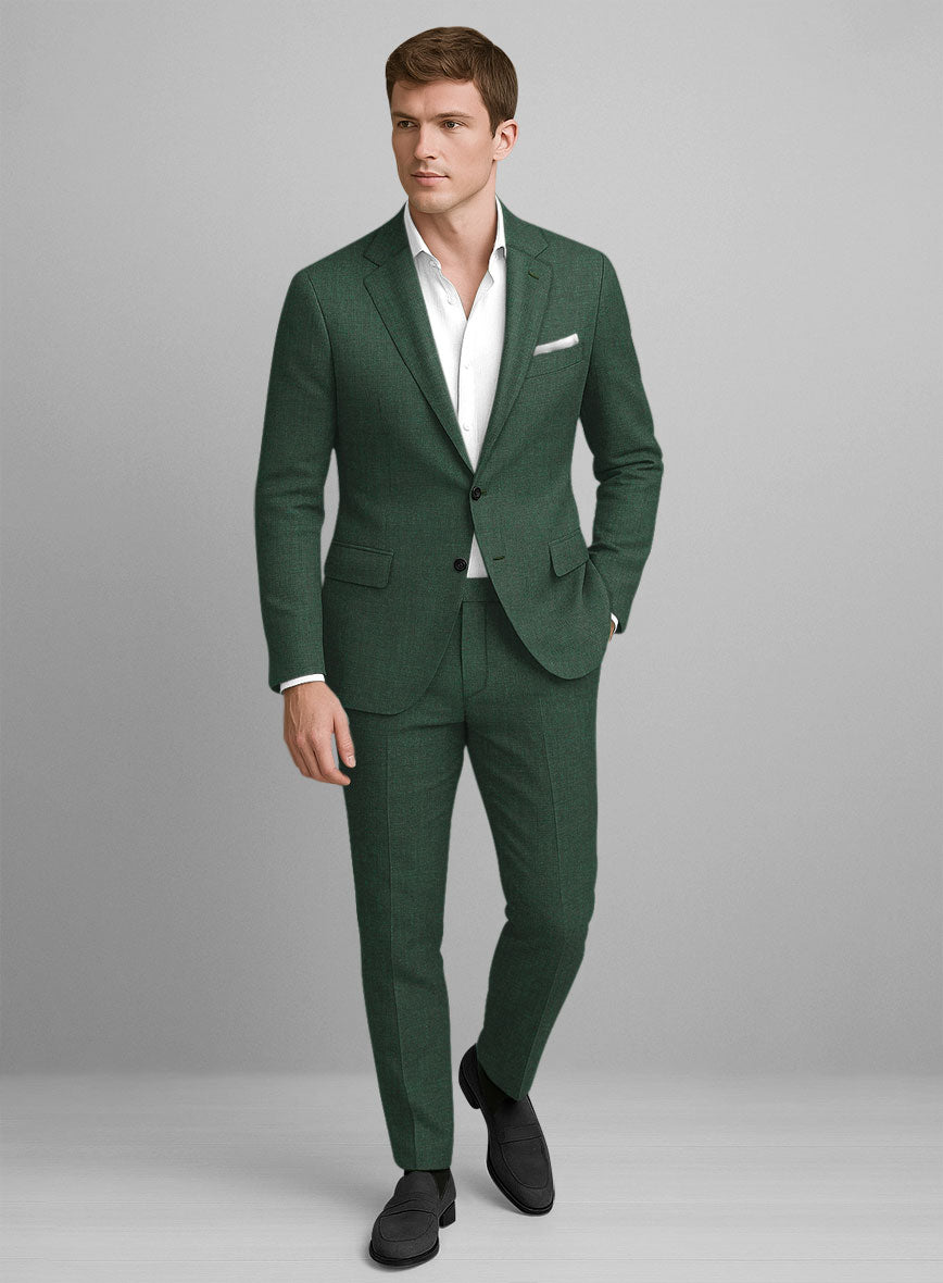 Campari Green Mile Linen Suit - StudioSuits