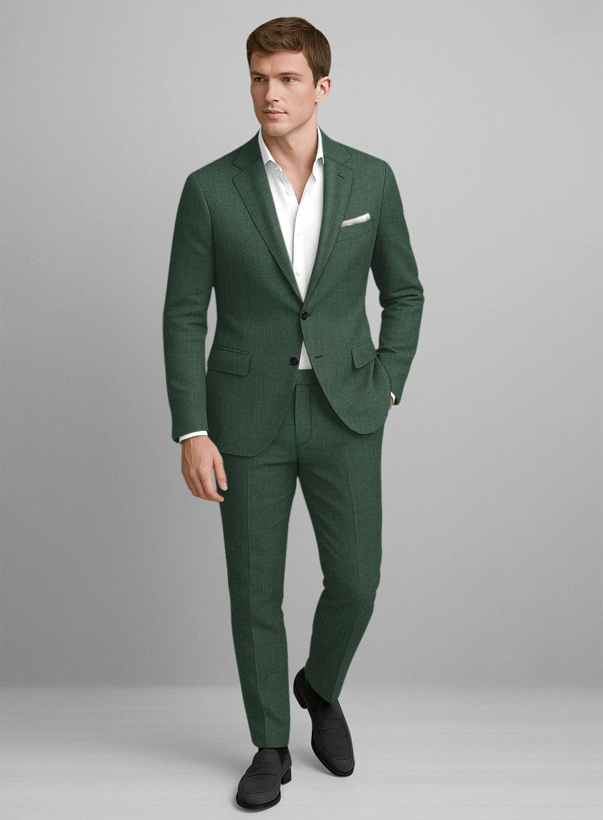 Campari Green Mile Linen Suit - StudioSuits