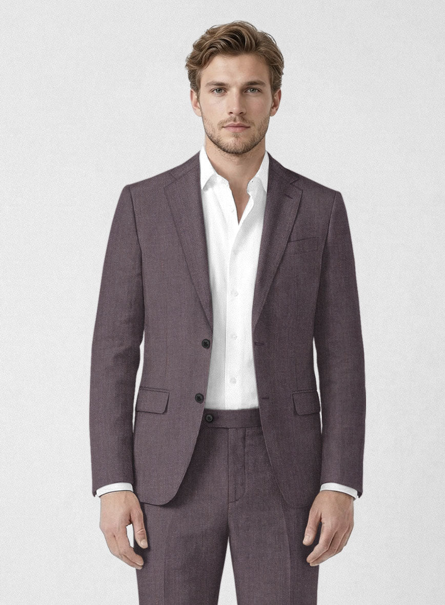 Campari Mystic Mauve Linen Jacket - StudioSuits