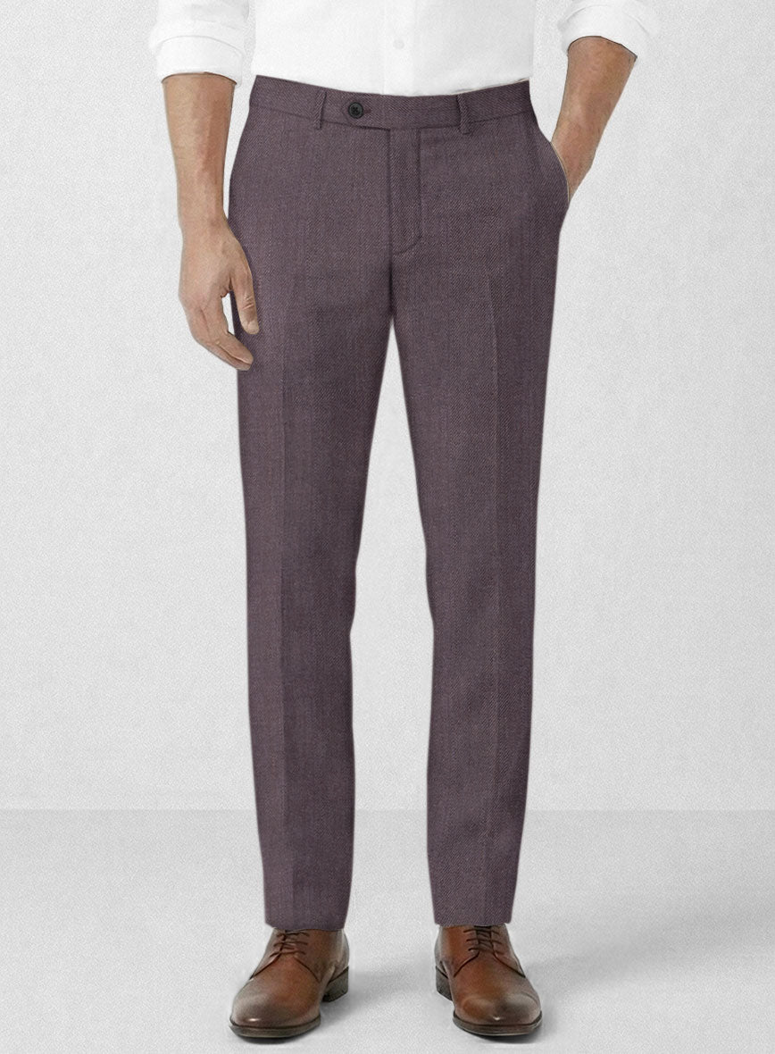 Campari Mystic Mauve Linen Pants - StudioSuits