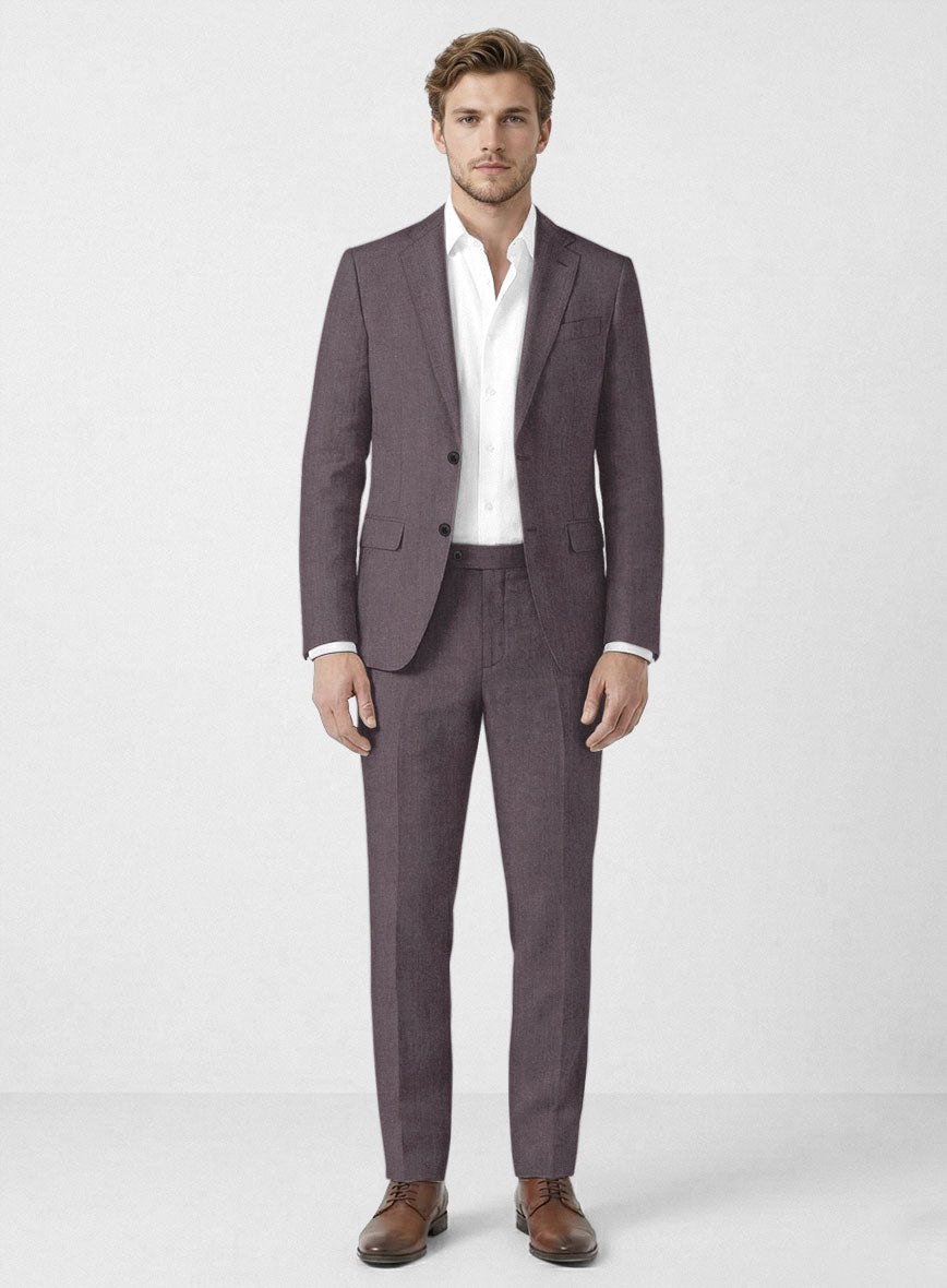 Campari Mystic Mauve Linen Suit - StudioSuits