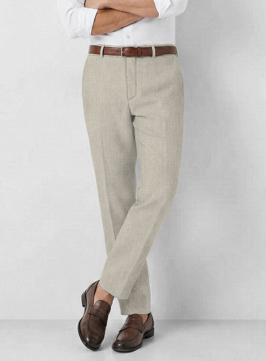 Campari Oatmeal Linen Suit - StudioSuits