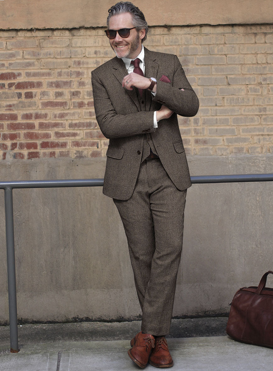 Carre Brown Tweed Suit - StudioSuits
