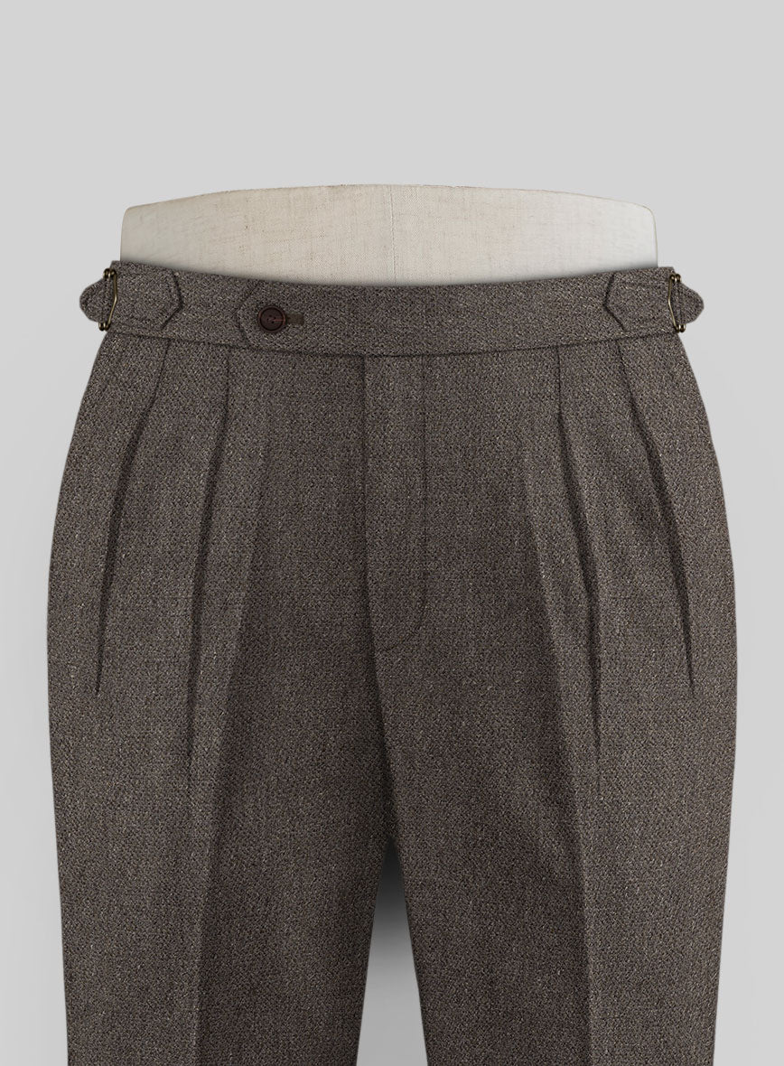 Carre Brown Highland Tweed Trousers - StudioSuits