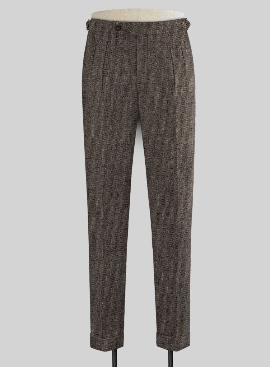 Carre Brown Highland Tweed Trousers - StudioSuits