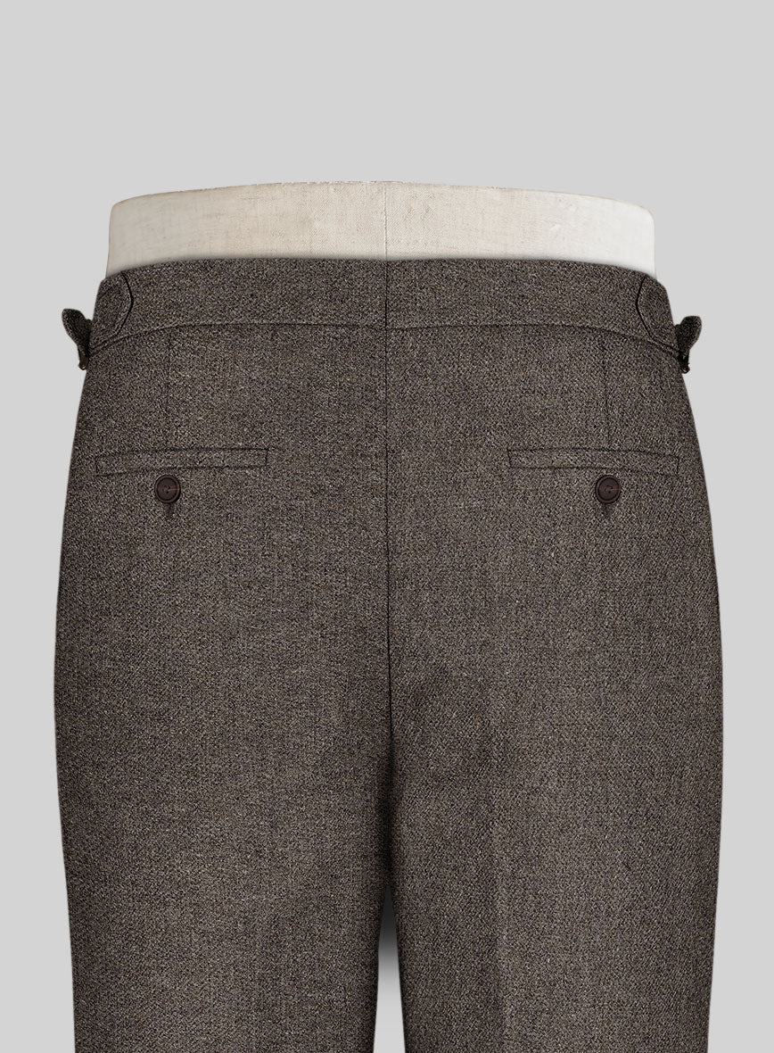 Carre Brown Highland Tweed Trousers - StudioSuits