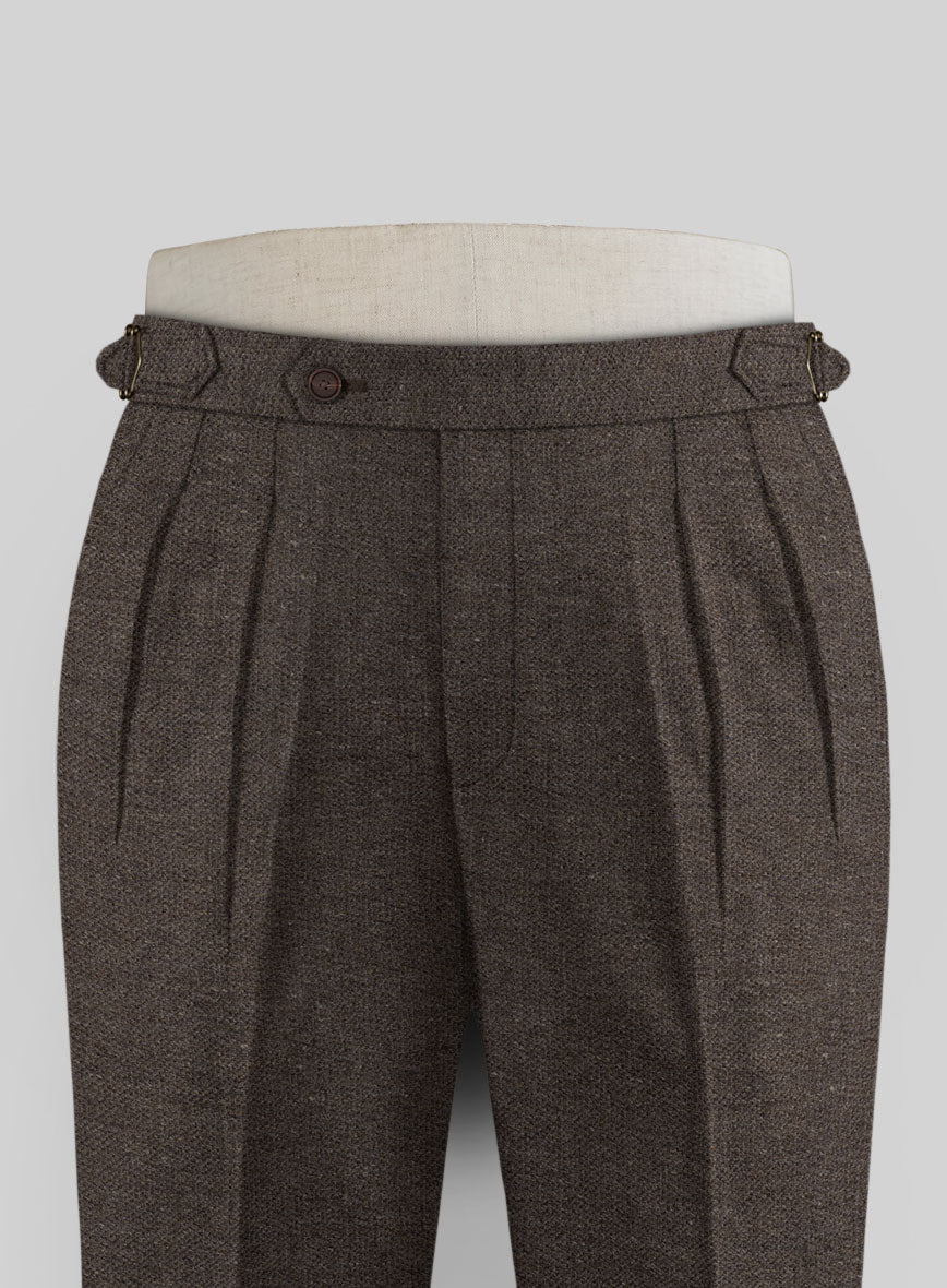 Carre Brown Highland Tweed Trousers - StudioSuits