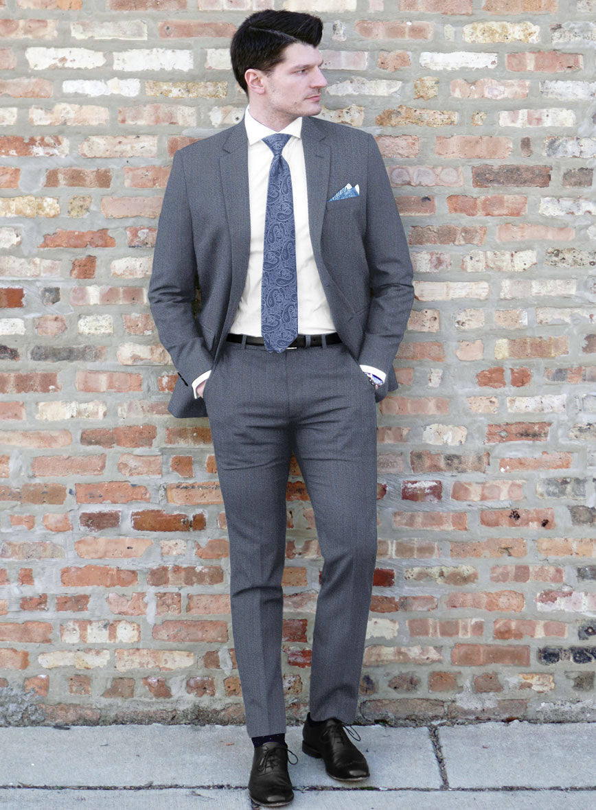 Cavalry Twill Blue Wool Suit - StudioSuits