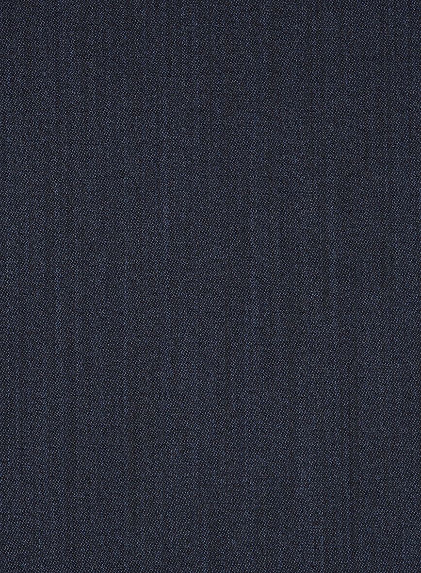 Cavalry Twill Dark Blue Wool Jacket - StudioSuits