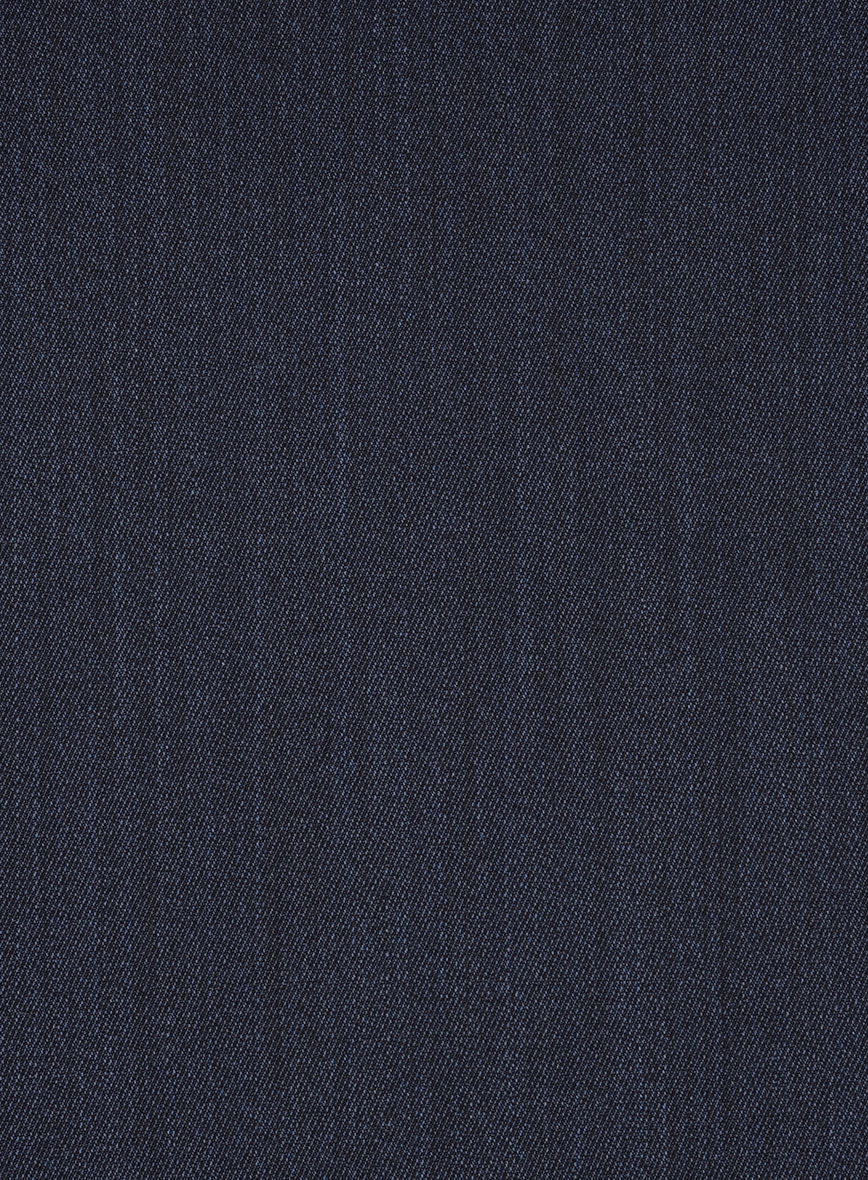 Cavalry Twill Dark Blue Wool Jacket - StudioSuits
