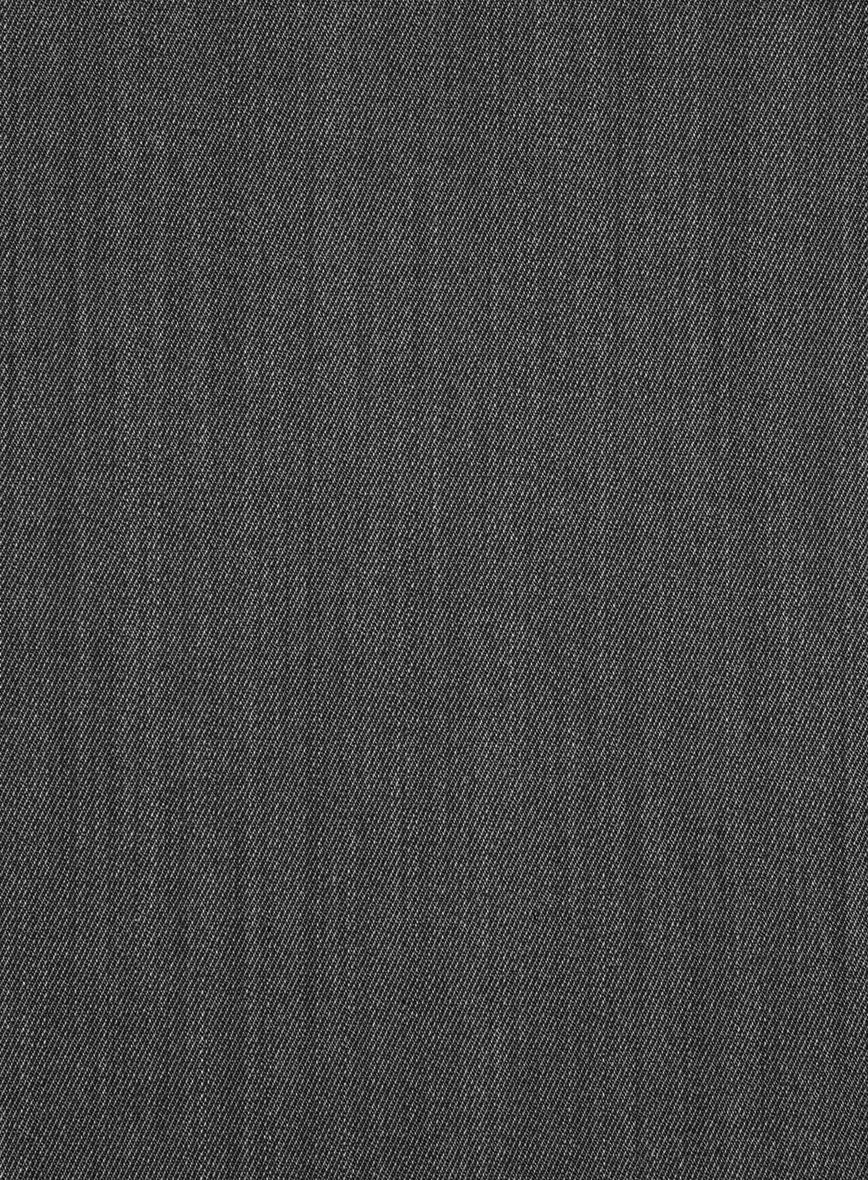Cavalry Twill Dark Gray Wool Suit - StudioSuits