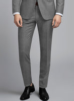 Cavalry Twill Gray Wool Pants - StudioSuits