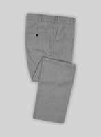 Cavalry Twill Light Gray Wool Pants - StudioSuits