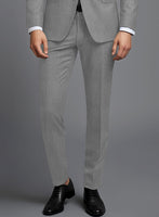 Cavalry Twill Light Gray Wool Suit - StudioSuits