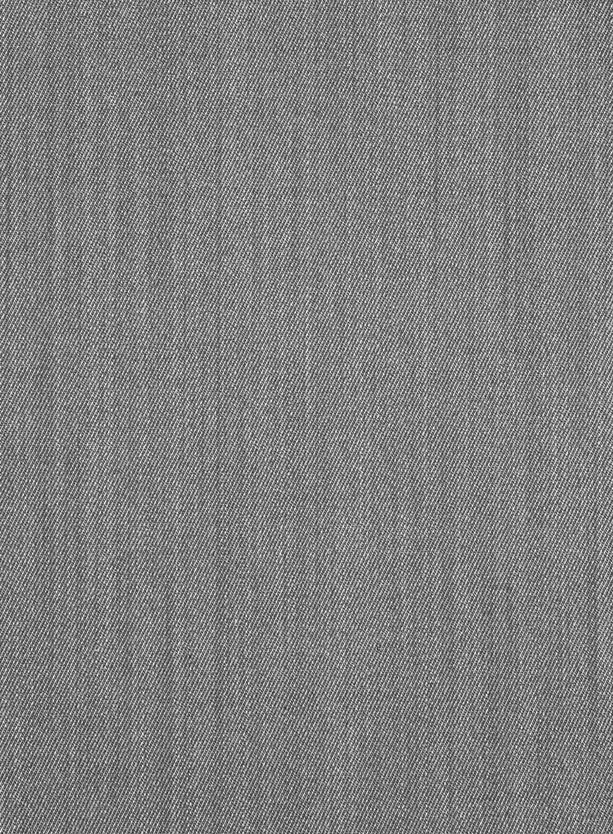 Cavalry Twill Light Gray Wool Suit - StudioSuits