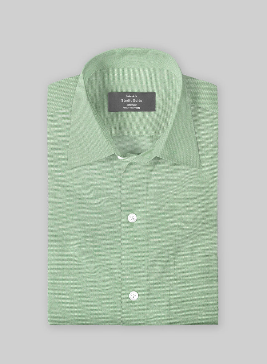 Cedar Moss Dobby Cotton Shirt - StudioSuits