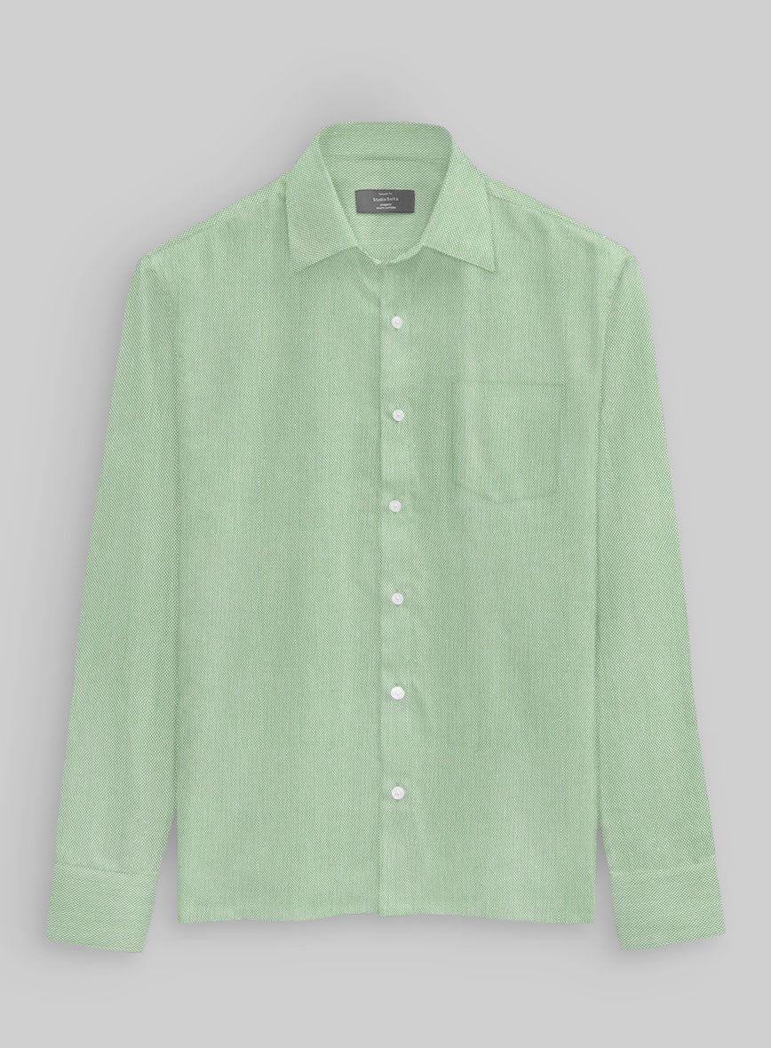 Cedar Moss Dobby Cotton Shirt - StudioSuits
