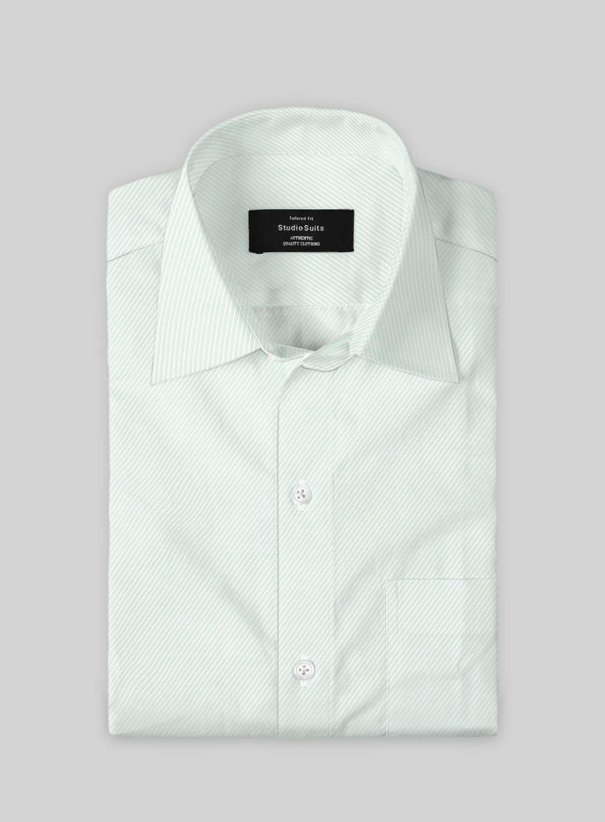 Celadon Crest Cotton Shirt - StudioSuits