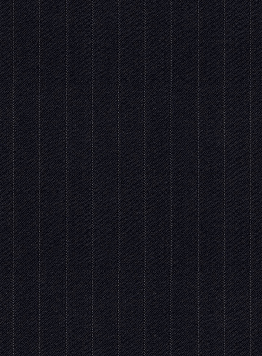 Chalkstripe Blue Wool Jacket - StudioSuits