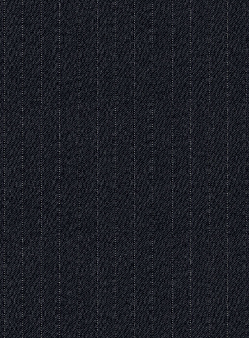 Chalkstripe Blue Wool Suit - StudioSuits