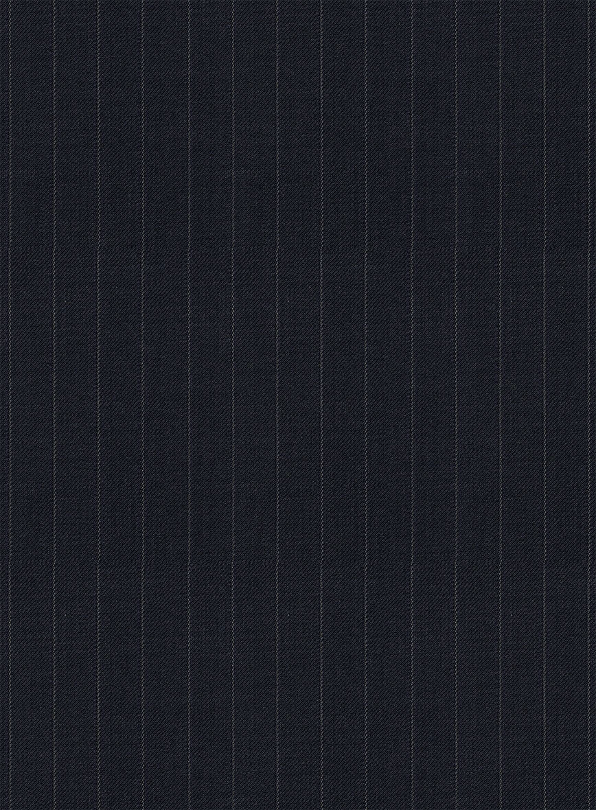 Chalkstripe Blue Wool Waist Coat - StudioSuits