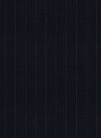 Chalkstripe Deep Blue Wool Jacket - StudioSuits