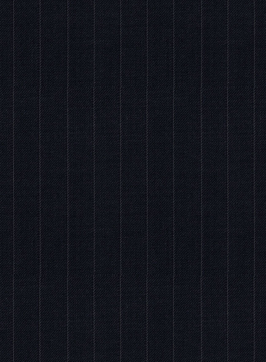 Chalkstripe Deep Blue Wool Suit - StudioSuits