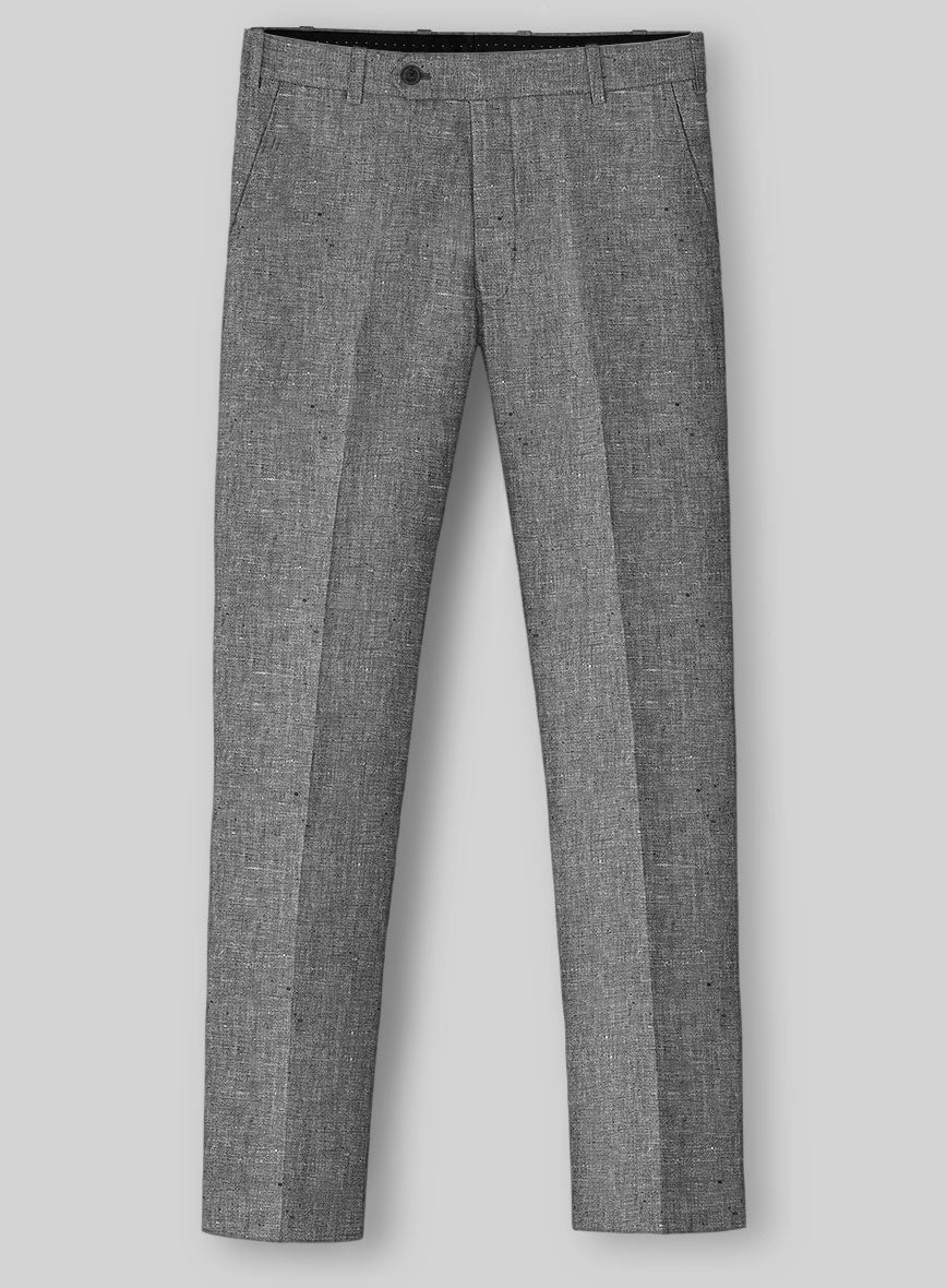 Chambray Black Linen Suit - StudioSuits