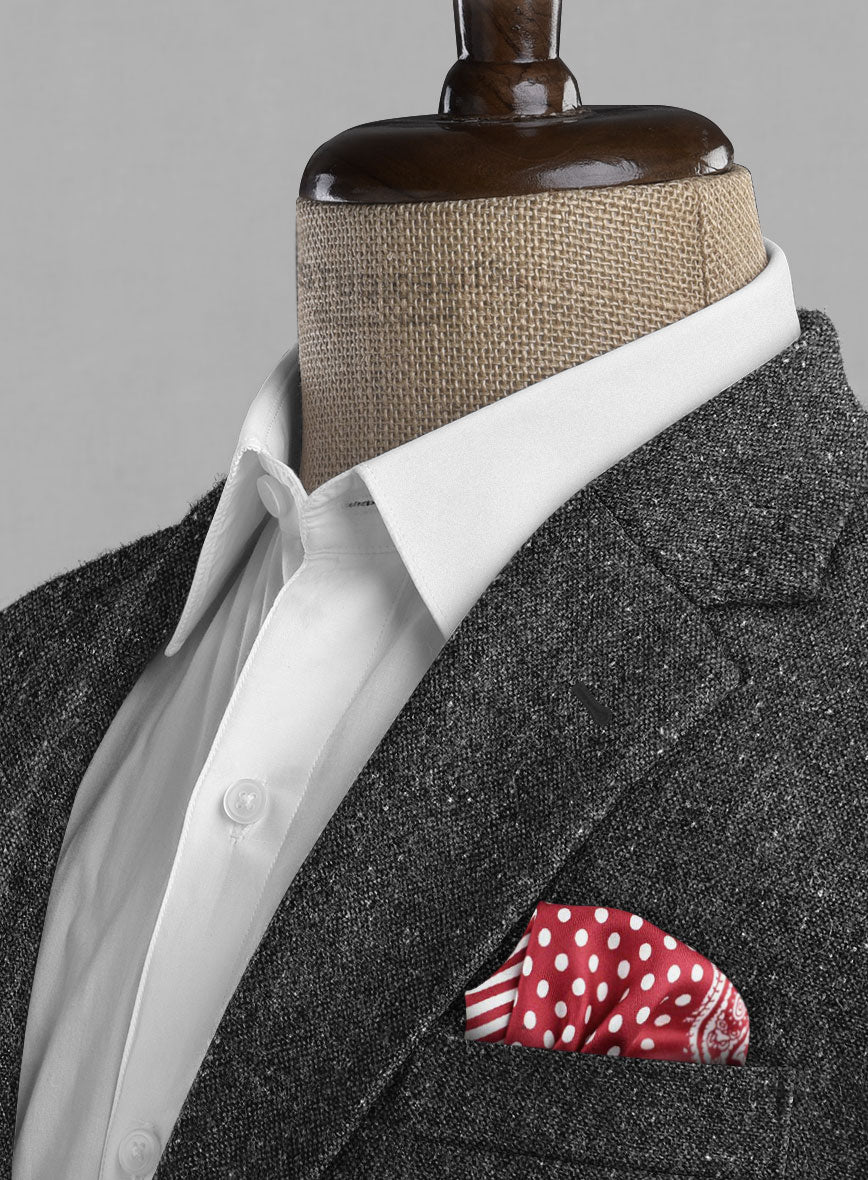 Charcoal Flecks Donegal Tweed Jacket - StudioSuits