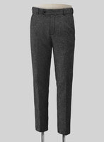 Charcoal Flecks Donegal Tweed Pants - StudioSuits