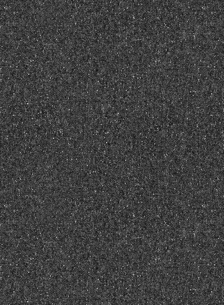 Charcoal Flecks Donegal Tweed Pants