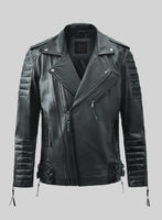 Outlaw Burnt Charcoal Leather Jacket - StudioSuits