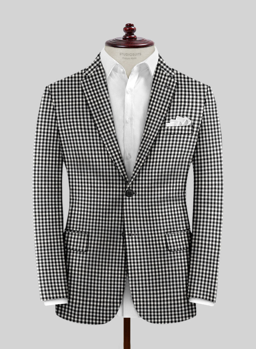 Check Board Wool Jacket - StudioSuits