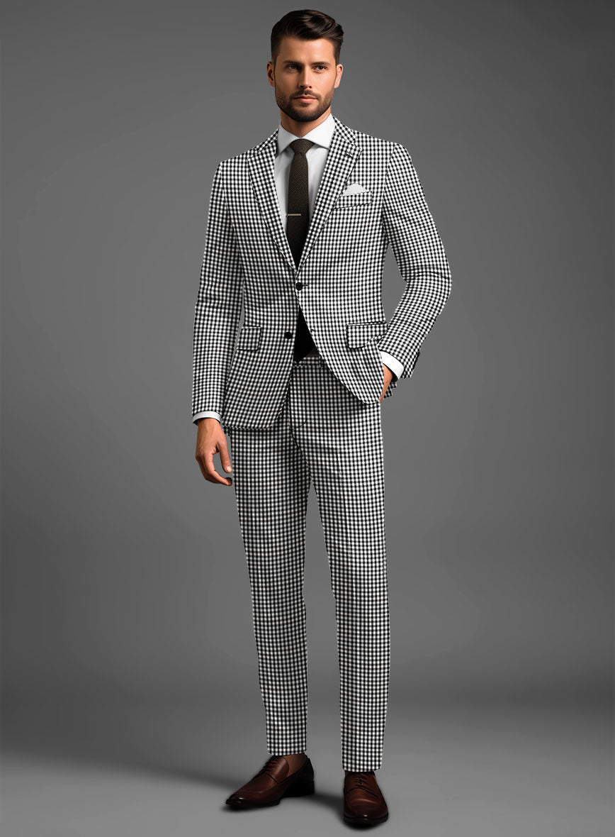 Check Board Wool Suit - StudioSuits