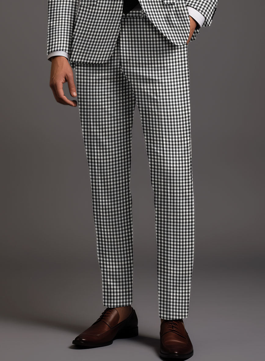 Check Board Wool Suit - StudioSuits
