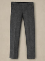 Italian Murano Charcoal Wool Linen Pants