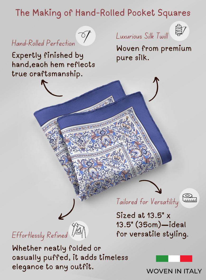 Cifrare Silk Pocket Square - StudioSuits