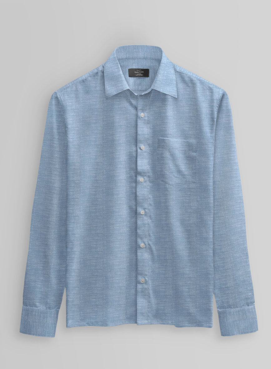 Classic Chambray Cotton Shirt - StudioSuits