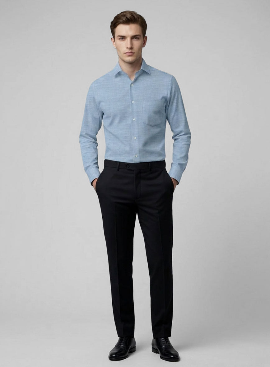 Classic Chambray Cotton Shirt - StudioSuits