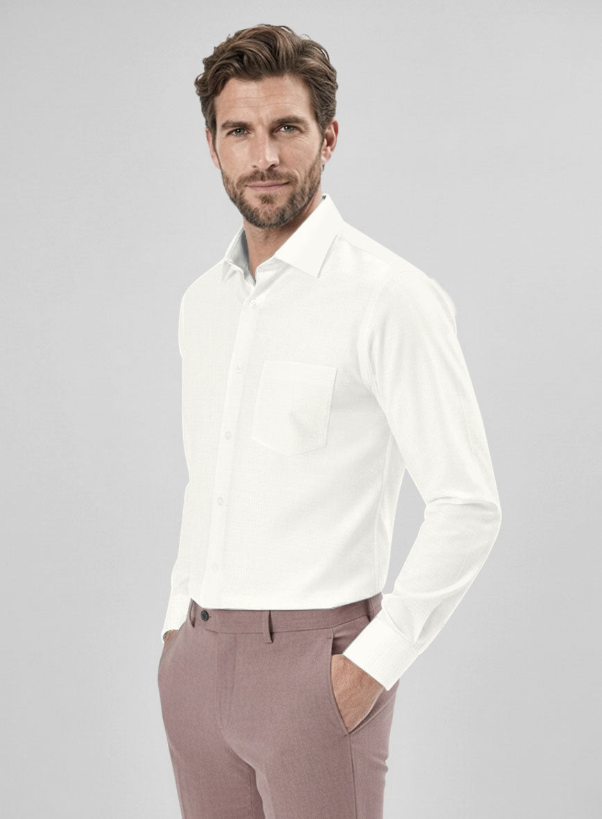 Classic Procelain Cotton Shirt - StudioSuits