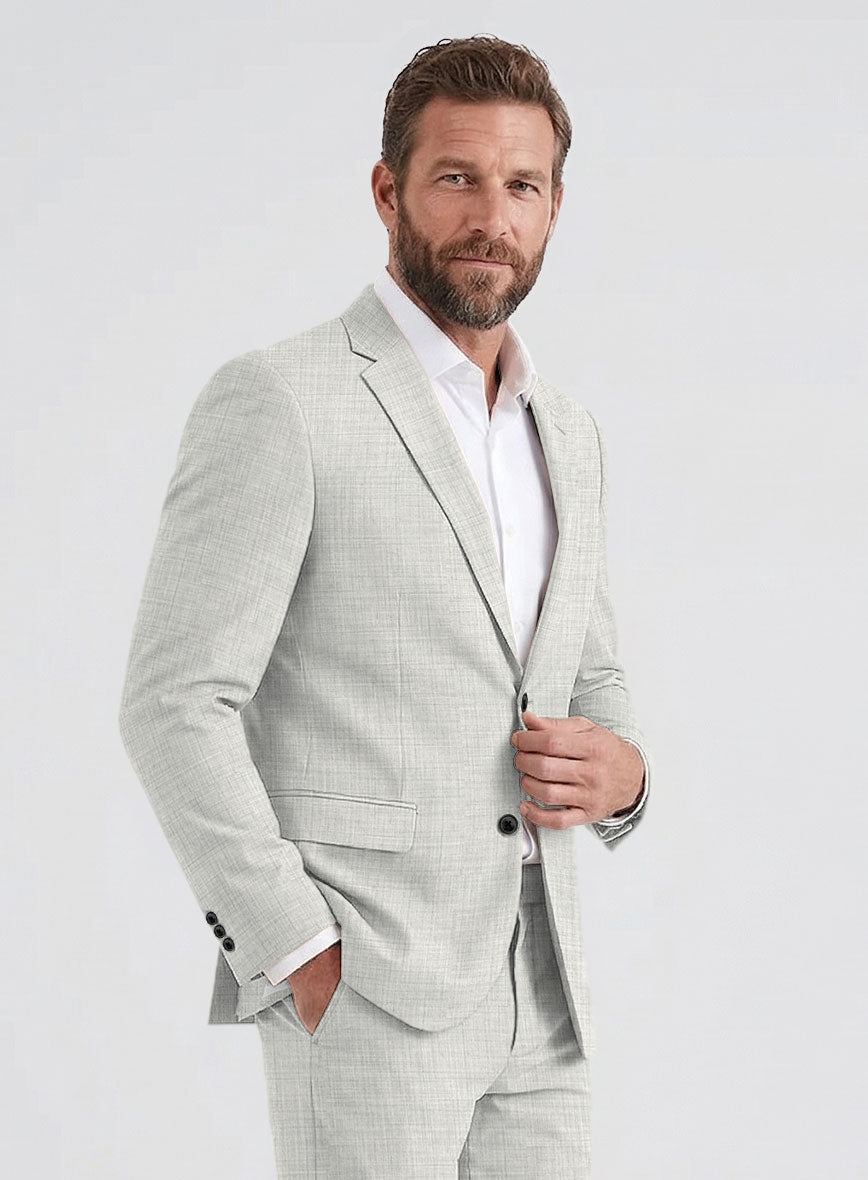 Cloud Gray Wool Jacket - StudioSuits