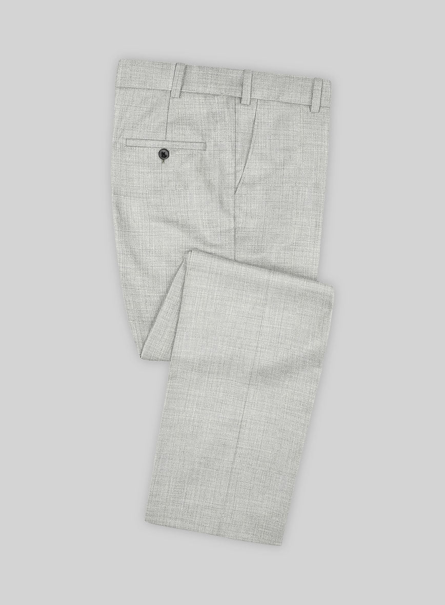 Cloud Gray Wool Pants - StudioSuits