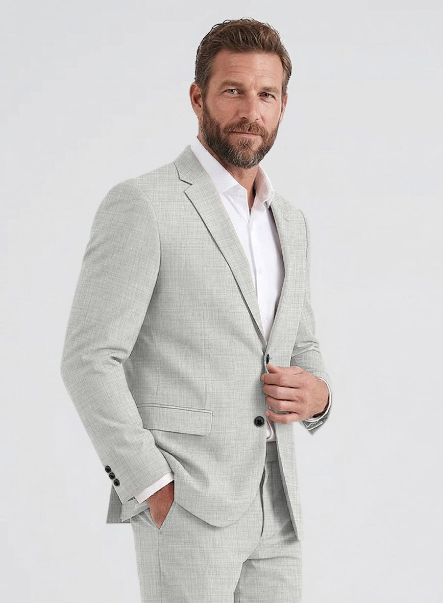 Cloud Gray Wool Suit – StudioSuits