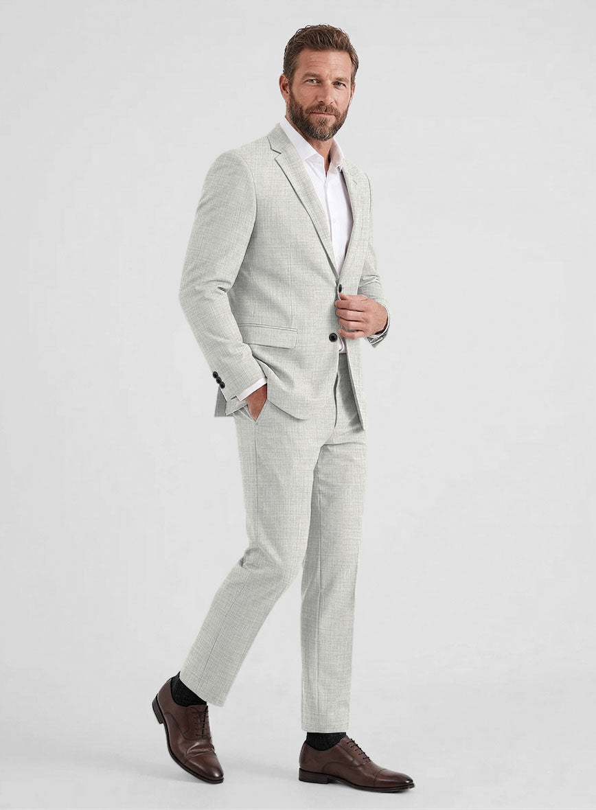 Cloud Gray Wool Suit - StudioSuits