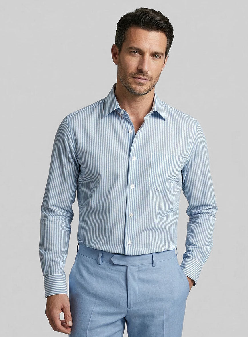 Cloudrift Seersucker Cotton Shirt - StudioSuits