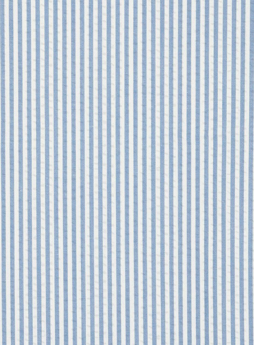 Cloudrift Seersucker Cotton Shirt - StudioSuits