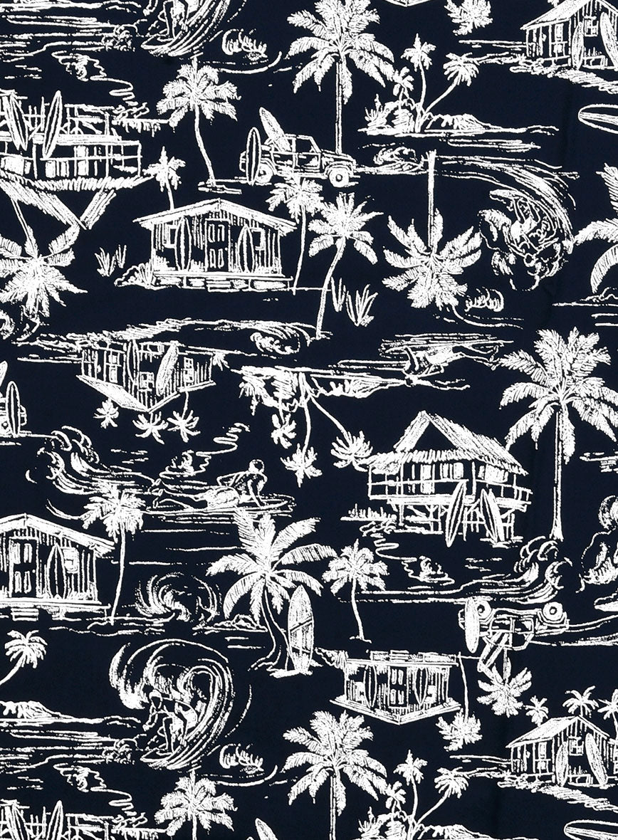 Coastal Sketch Cotton Shirt - StudioSuits