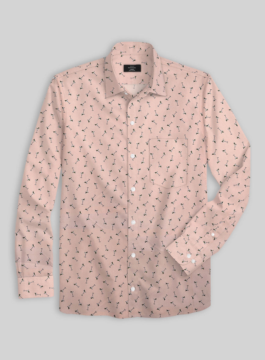 Cocktail Canvas Cotton Lycra Shirt - StudioSuits