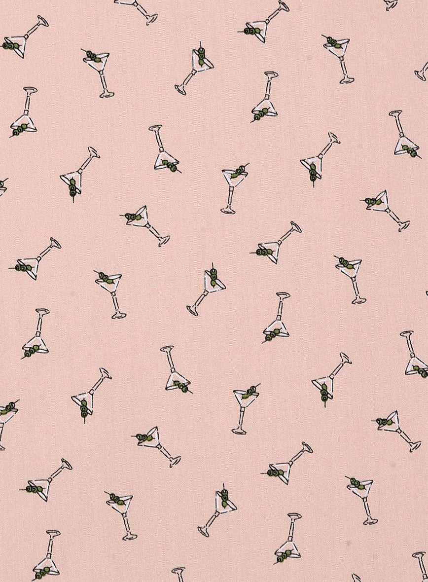 Cocktail Canvas Cotton Lycra Shirt - StudioSuits