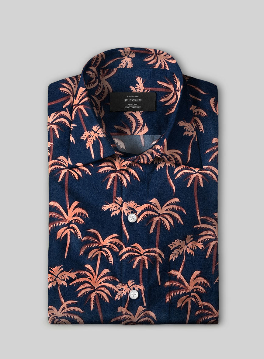 Coconut Dusk Cotton Lycra Shirt - StudioSuits